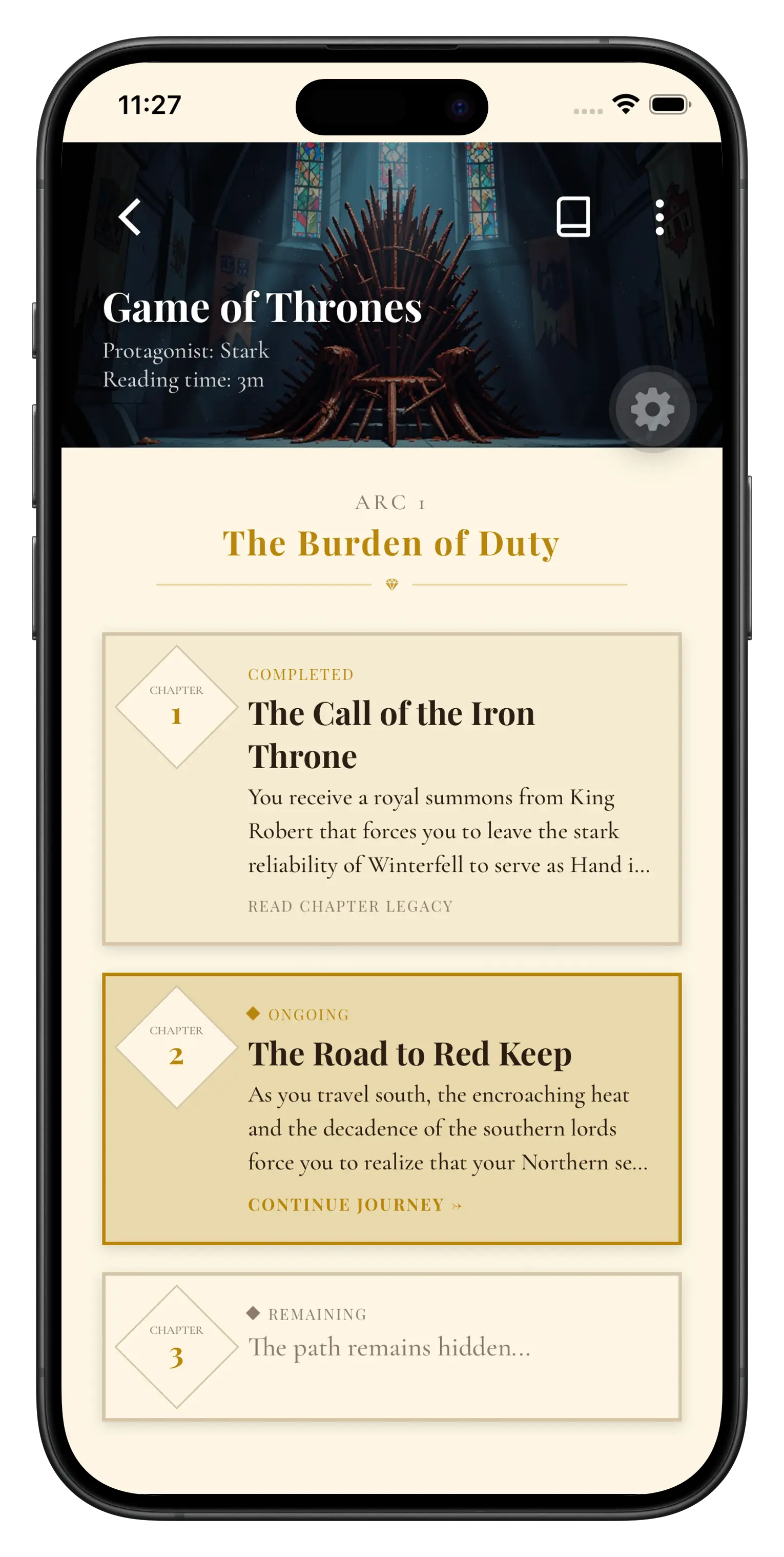 LiveTheStory Hero UI